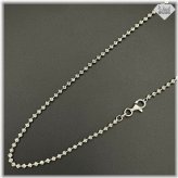 Silver Bead Ball Chain Necklace