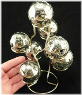 Golden Display Stand for Spherical Crystals