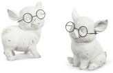 Whimsical Porcine Spectacles Table Accents