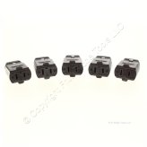 Brown Straight Blade Plugs - Set of 5