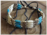 Turquoise Buffalo Bone Choker