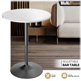 Marble Top Adjustable Pub Bar Table
