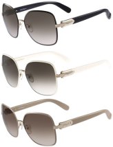 Butterfly Beveled Sunglasses by Salvatore Ferragamo