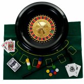 Ultimate Gaming Experience: Double-Sided Roulette Set with Accessories and Blackjack Felt