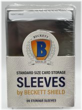 Shield Sleeves by Beckett - Semi-Rigid Card Protectors (50 Pack)