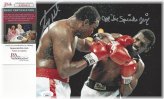 Champion's Clash: Larry Holmes & Michael Spinks Autographed 8x10 Photo with JSA Certification