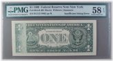 Ink Deficiency on 1999 $1 Federal Reserve Note