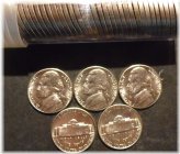 1958-D Jefferson Nickel Choice/Gem BU Roll Uncirculated