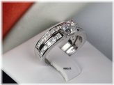 Princess Cut Sterling Silver Bridal Ring Set