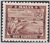 Valletta Harbor Stamp - 1910 SC#29 MH