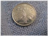 Palm Tree 25 Bututs Coin from The Gambia