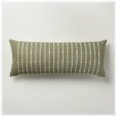Sage Stripe Lumbar Pillow