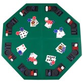 OctaPoker Folding Tabletop with Carrying Case - Seats 8 Players