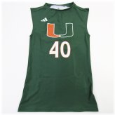 Adidas Miami Hurricanes Men's Green Compression Top