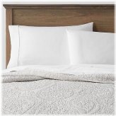 Paisley Stitch Light Gray Quilt by Threshold