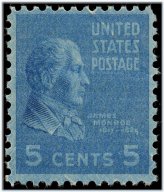 Monroe Over-Inked Mint Never Hinged