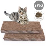 Feline Haven: Cardboard Cat Scratcher Lounge with Catnip