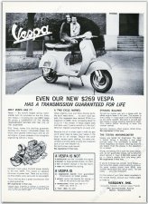Vintage Vespa 50 Print Ad