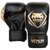 Black and Gold Contender Boxing Gloves by Venum