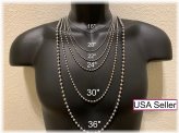 Silver Sphere Necklace Collection