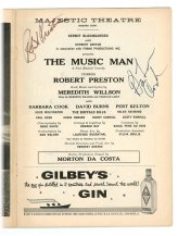 The Music Man Playbill Signatures from 1958