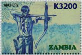 Zambia World Scout Jamboree Archery Stamp