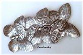 Fluttering Silver Butterfly Barrette