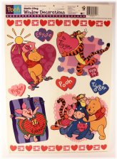 Winnie the Pooh Valentine Window Clings