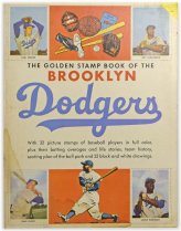 Brooklyn Dodgers 1955 Golden Stamp Book with Stamps