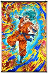 Dragon Ball Super Saiyan Blue Goku Art Print