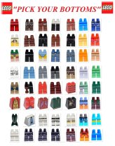 Mix and Match Minifigure Bottoms Set