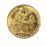 Peruvian Seated Liberty Gold Coin (1965)
