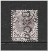 Victorian Violet Brown Stamp