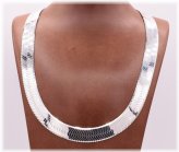 Sterling Herringbone Chain Necklace