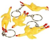 Rubber Chicken Key Chain Pack