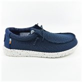 Navy Youth Sport Mesh Slip On Shoes