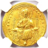 Christogram Gold Nomisma of Romanus III - 1028 AD