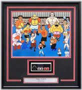 Champion's Autographed Framed Photo: Punch-Out Moment