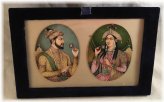 Mughal Era Portrait of Shahjahan and Mumtaz Mahal by Akhtar Hussein