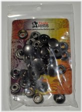 Gunmetal Black Plated Snap Fasteners