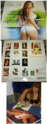 Kiana Kim 2011 Autographed Calendar