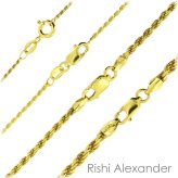 Golden Rope Diamond Necklace
