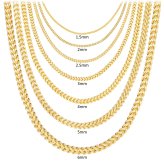 Golden Square Franco Necklace