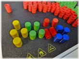 Colorful Game Set Tokens and Pegs - 16 Pieces Total