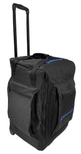 Rolling Studio Monitor Travel Bag with Accessories Compartment