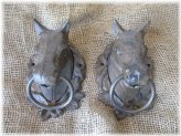 Iron Equine Hitching Post Decor