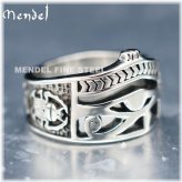 Ankh Scarab Eye of Horus Ra Ring by MENDEL