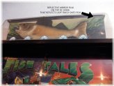 Chrome Reflective Decal for Fish Tales Pinball Machine Topper