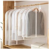 ClearShield Travel Storage Set: 5 Protective Garment Bags for Suits, Dresses, and Coats