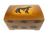 Pawprints of Love: Wood Urn for Beloved Pets